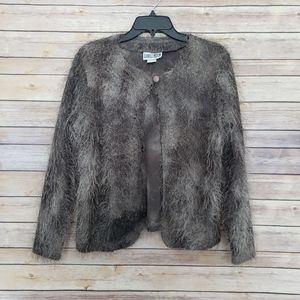 Lori Lundon Vintage Fuzzy Cardigan Small